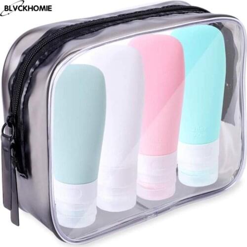 Refillable Bottle,TSA Carry On Approved Toiletries Containers, Leak Proof Squeezable Silicone Tubes, Portable Travel Accessories
