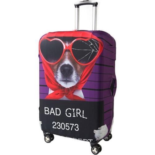 Fashion Modern Dog Design Luggage Covers 20/22/24/26/28/30' Elastic Travel Suitcase Trolley Dustproof Protector Free Shipping