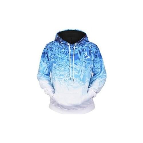 2021 Mens New Fashion Maple Leaf Pattern 3D Printing Personal Leisure Hooded Loose Sweatshirts
