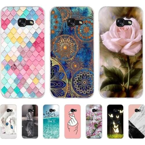 Soft Case For Silicone Back Cover For Cute Phone Cases Cover Bumper for Samsung Galaxy A3 A5 2015 2016 2017 A6 Plus 2018 case