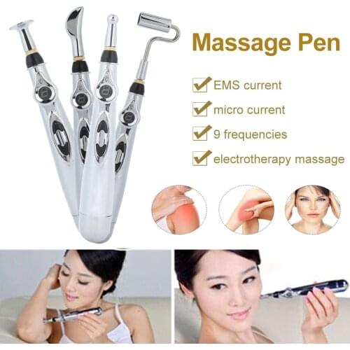 2021 Newst Electronic Acupuncture Pen Electric Meridians Laser Therapy Heal Massage Pen Meridian Energy Pen Relief Pain Tools