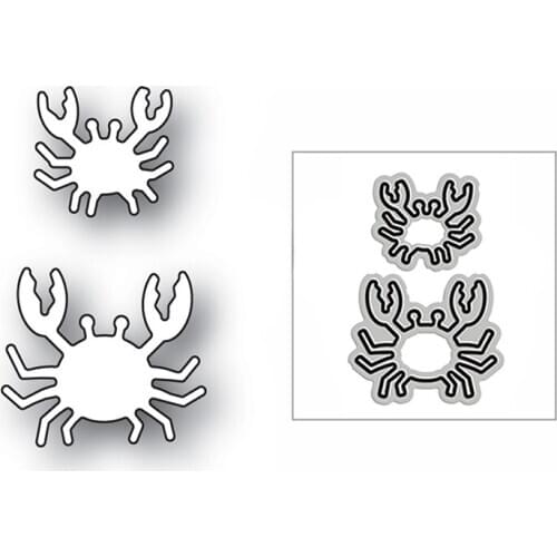 New Duo Crabs Sea World Animal 2020 Metal Cutting Dies for DIY Scrapbooking Decorative and Card Making Embossing Craft No Stamps