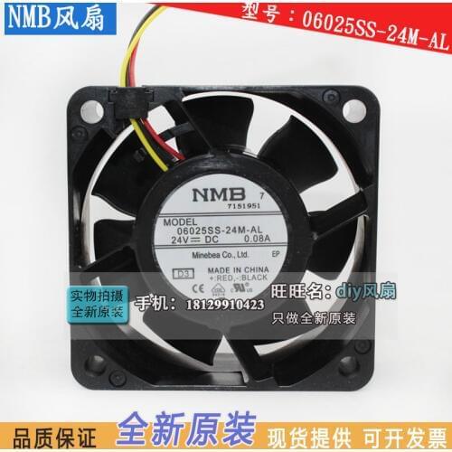NEW NMB-MAT Minebea 2410ML-05W-B39 06025SS-24M-AL 6025 24V 3PIN FOR fanuc cooling fan