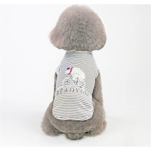 Dog Cat Clothes Cute Cartoon Printed Summer Pets T-shirt For Small Puppy Dog Clothes Cat Pet Vest Accessory Classic Pet Supplies