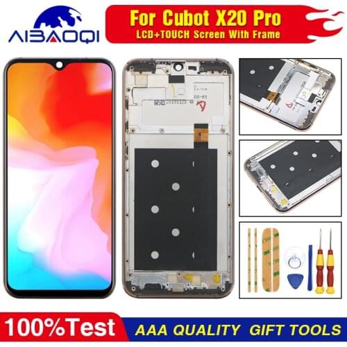 Original Touch Screen LCD Display For Cubot X20 Pro Android 9.0 2340X1080 6.3" With Frame Perfect Replacement Parts Free Tools