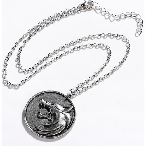 Hanreshe Wolf Head Necklace Women Christmas Gifts Punk Jewelry Party Choker Pendant Chain Custom Round Letter Necklace