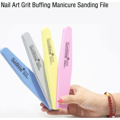 Nail Art Grit Buffing Manicure Sanding File Acrylic Gel File Buff Tool