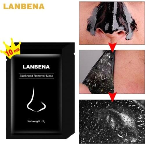 LANBENA Blackhead Remover Nose Black Mask Face Care Mud Acne Treatment Peel Off Mask Pore Strip Skin Care Peel Mask Oil TSLM1