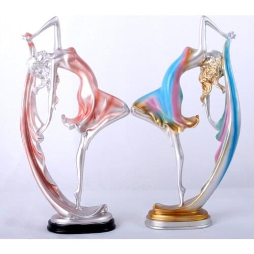 European dancing girl resin decoration resin craftwork POLYRESIN figurine home decoration. dining room Wedding Gifts