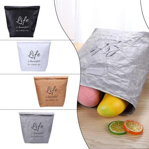 Waterproof Baby Food Storage Bag Reusable Infant Outdoor Travel fruits vegetables packaging Kids Large Paper Picnic Lunch Bags