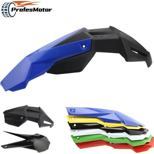 Motorcycle Plastic Front Fenders Mudguard Fender for YZ RM RMZ DR DRZ WR XR CRF KLX KX 125 250 450 Universal 7 Colors Mud Guards