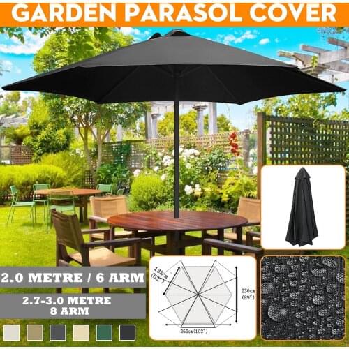 Octagon Waterproof Canopy Garden Parasol Cover Outdoor Garden Banana Umbrellas Cover Canopy Patio Awning Sun Shade Shelter