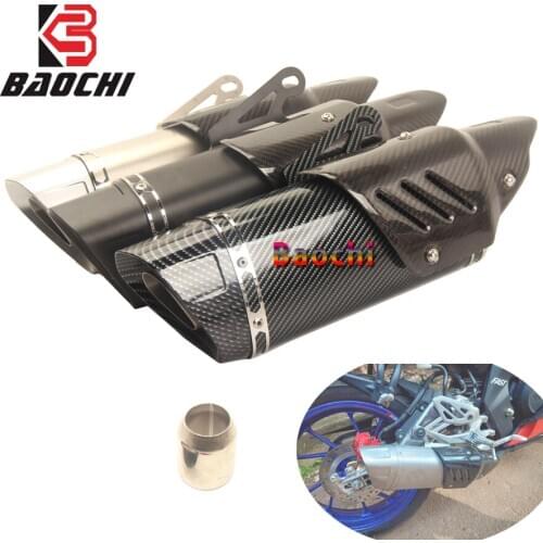 Motorcycle 51mm Carbon Exhaust Pipe DB Killer Escape Muffler for Honda Forza 125 Mt 125 Msx 125 Gsr500 Z750 Z800 Z900 Z1000