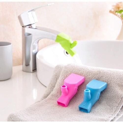 High Elastic Silicone Water Tap Extension Sink Children Washing Device Bathroom Sink Faucet Guide Faucet Extenders