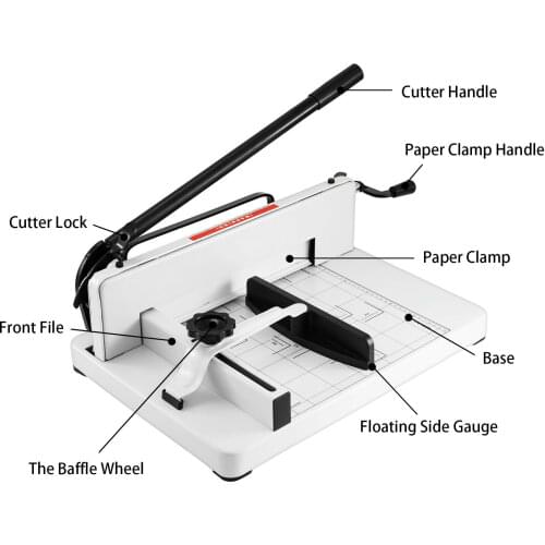 YG-858 A4 heavy duty professional A4 paper cutter precision cutting anti-scratch coating safety cutter