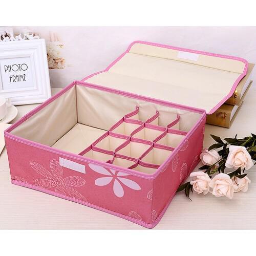 Underwear storage box socks sorting Case bra folding drawer Tie Organizer storage cabinet multi-functional waterproof box