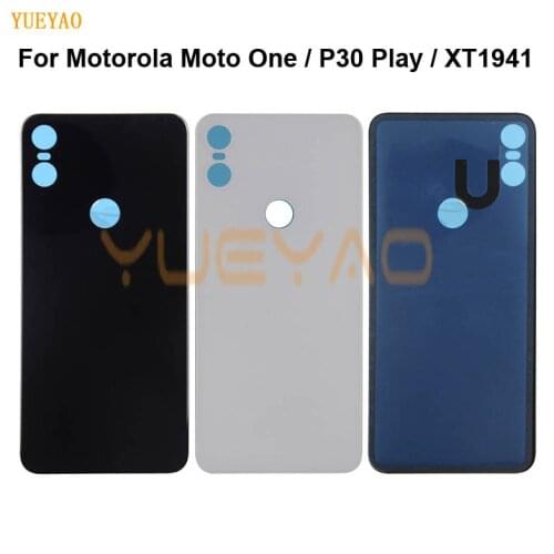 Back Battery Cover Rear Door Panel Housing Case Replacement Part For Motorola Moto One P30 Play Battery Cover