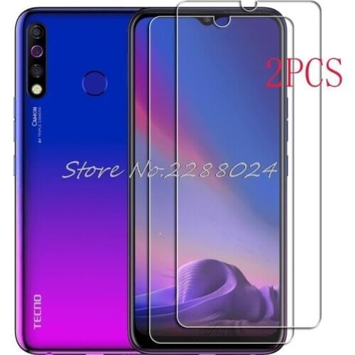 2PCS FOR Tecno Camon 12 High HD Tempered Glass Protective On Camon12 Screen Protector Film Cover