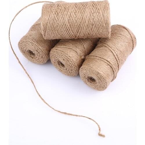 1 Roll Durable 100m 1mm 2mm 3mm Cotton Cord Natural Beige Twisted Rope Craft Macrame String DIY Handmade Home Decorative Supply
