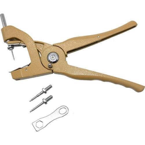 1 Pcs Ear Tag Pliers Livestock Animal Alloy Ateel Hydraulic Ear Tag Pliers Swine Cow Sheep Rabbit Identification Tool