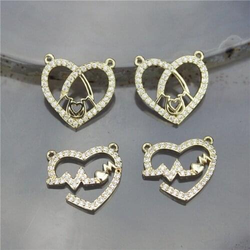 18mm 20pcs/lot fashion colorful cz pendant,moms love theme cubic zircon charm,jewelry wholesale bracelet/necklace accessories