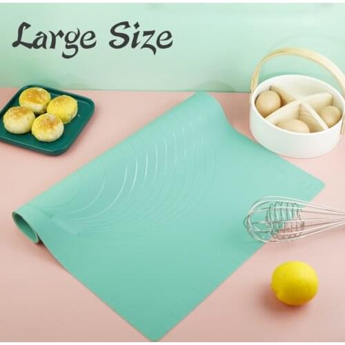 Non-Stick Rolling Dough Mat with Scale Thickened Kneading Dough Pad Macaroon Pastry Cookie Baking Mat Paste Flour Table Sheet