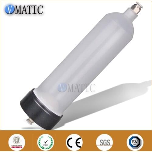 Free Shipping US Type Thickening 300 Cc / Ml Glue Filling Pneumatic Plastic Dispenser Syringe Barrel Set With Fast Quick Fitting