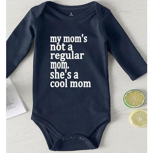 Children Jumpsuits Toddler Girls Romper Clothing for Babies Printing Cool Mom Newborn Baby Clothes Rompers Kids Autumn