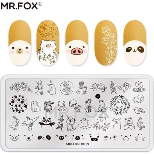 Nail Art Stamping Plates Manicure Stamping Template Marine life Animal Pattern Image Plates Nail Stamp Plate Print Stencil