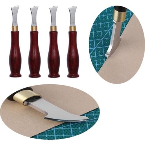 Leather Edge Creaser Leathercraft Marking Edge Decorate Line Tool Stainless Steel Blade Shallow Groove Press Line