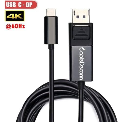 Thunderbolt 3 to displayport usb c to DP 4k 60HZ Cable HDTV Adapter for New Macbook Converter Google Chromebook