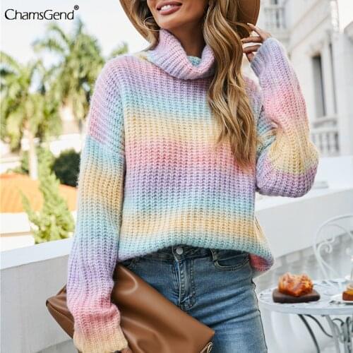 Cashmere Knit Sweater Women 2021 Autumn Winter Turtleneck Long Sleeve Pullover Female Jumper Tie Dye Knitwear водолазка женская