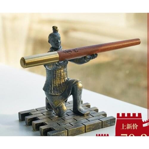 Chinese Ancient Terra-cotta Warriors Pen Holder, Pen Racket
