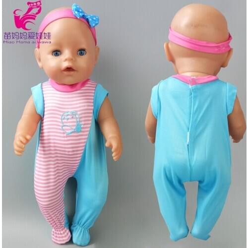Baby doll rompers 17 inches 40 cm Bebe newborn doll clothing