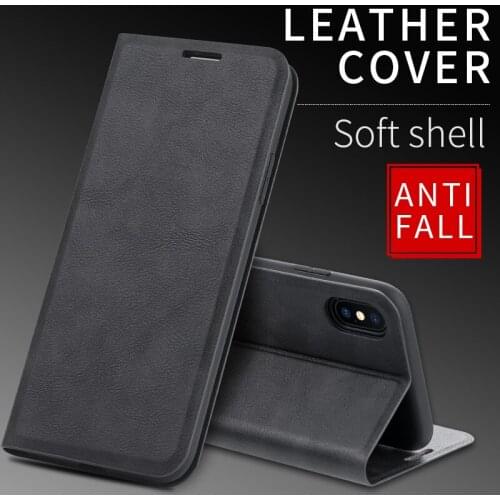 100pcs Magnetic Closure Flip Leather Case For IPHONE 12 Pro Max/11 PRO MAX/XS max/XR/678 PLUS Standing leather case