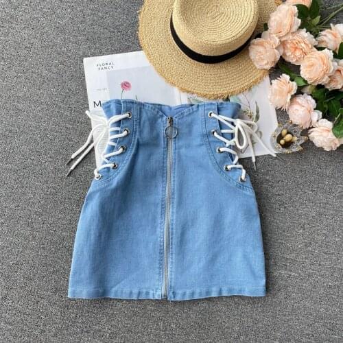 Женские юбки джинсовые Mumuzi China At AliExpress