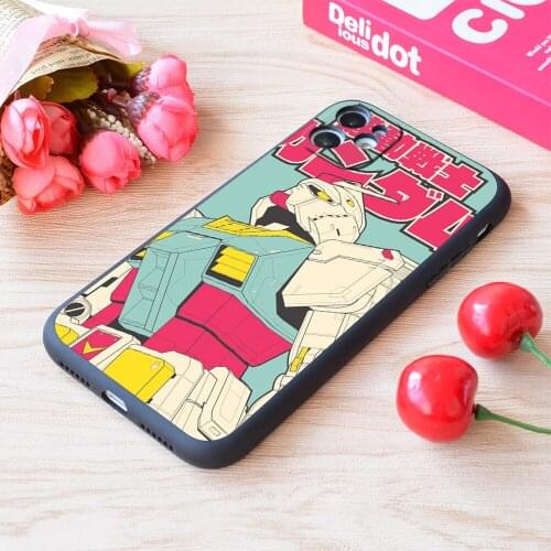 For iPhone Rx 78 2 Gundam Print Soft Matt Apple Case