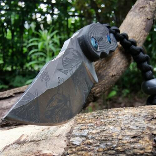 57HRC G10 Handle Knife High Hardness Forging Straight Blade- Good for Hunting Camping Survival Outdoor and Everyday Carry