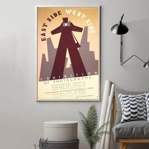 East Side West Side poster Canvas Print Wall Painting Home Decoration (No Frame)
