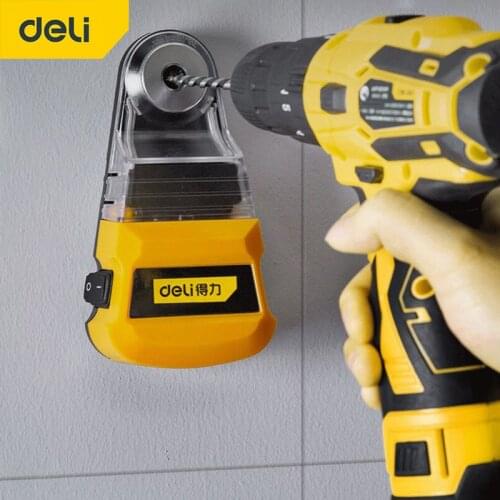 DELI Dust Box Collector for Cordless Drill Electric Hammer Screwdriver Dust Removal Universal for Diameter Less Than 10mm Tool