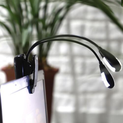 Adjustable Clip on LED Lamp Light for Guitar Volin Paino Music Stand