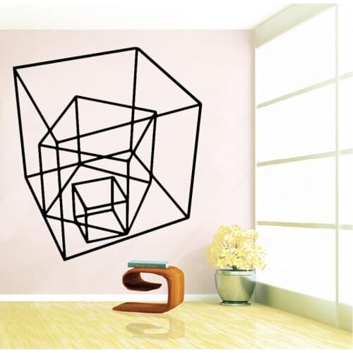 Stereo Square DIY Sticker Waterproof Vinyl Wallpaper Home Decor for Living Room Bedroom Self Adhesive Wall Stickers Murals