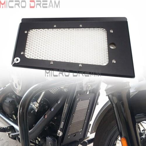 Motorcycle Honeycomb Mesh Radiator Guard Grille Oil Radiator Shield Protection Cover For Harley Softail Fat Boy Street Bob FLSL