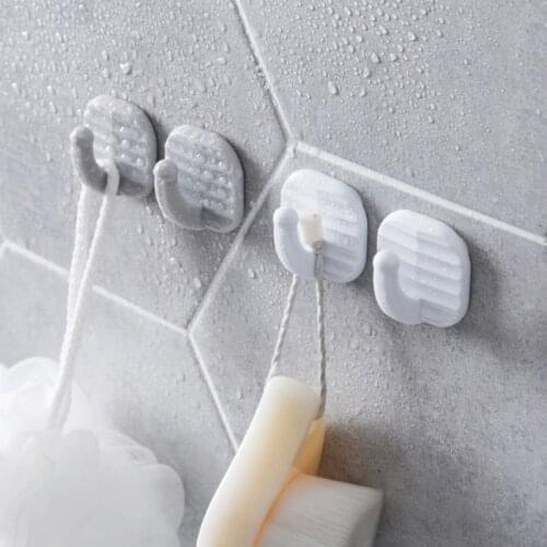 Strong Self Adhesive Wall Hook Wall Hanger Rack Space Saver Waterproof Flower Adhesive Hooks Heavy Load Sucker Rack