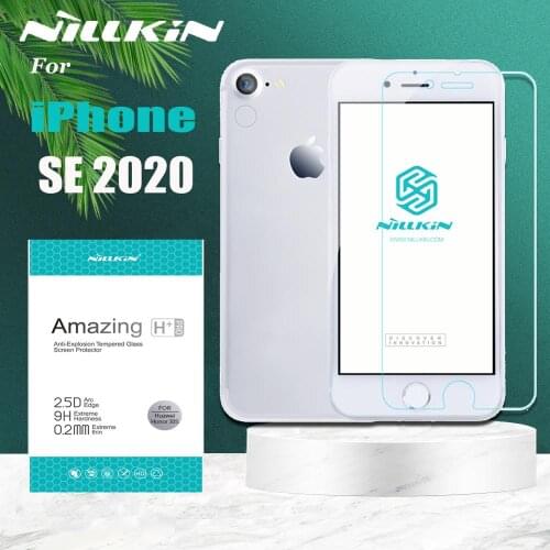 Nillkin Glass for iPhone SE 2020 Glass Screen Protector 9H Hard Clear Safety Protective Tempered Glass for iPhoneSE 2020 Film