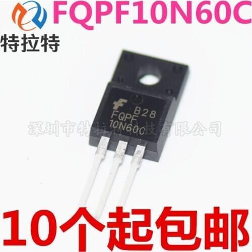 10pcs/lot FQPF10N60C FQPF10N60 10N60 10A 600V TO-220 MOSFET