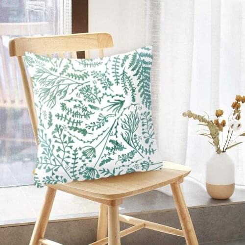 2021 Mint Green Pillow Cover Geometric Print Cushion Cover Covers Case Throw Decorative Sofa Cushion Pillows 45*45cm Case P K4E2