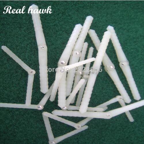 50 pcs Super Light Pivot Pinned and Round Hinges D2.5xL43xW10mm/D4.5xL67xW12mm For RC Airplanes Parts Model Aeromodelling