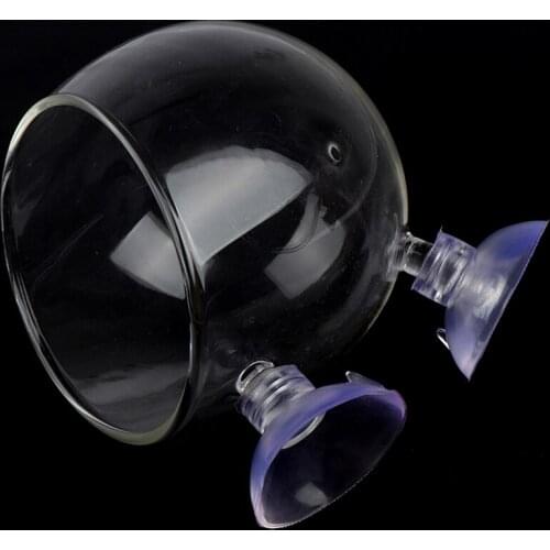 Fish Tank Accessories Clear Crystal Glass Plant Pot Plant Cup Holder Aquarium Landscapes Cups