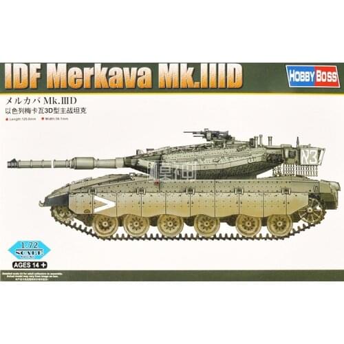 1: 72 Israeli Merkava 3d Main Battle Tank Military Assembly Model Armoured Combat Vehicle 82916